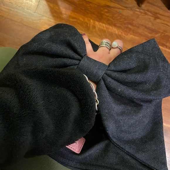 ⭐️BNWOT⭐️ Kate ♠️ Spade Denim Bow Envelope Clutch - Picture 5 of 8